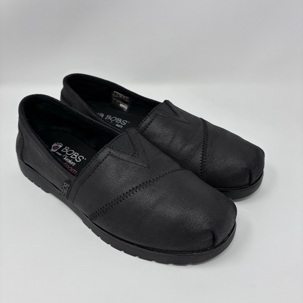 Bobs From Skechers Shoes Chill Lugs-Urban Spell Slip On Black SN113352 Womens 8